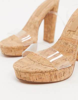 wide fit cork sandals