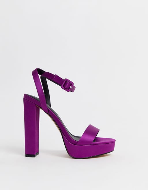 Asos best sale purple heels