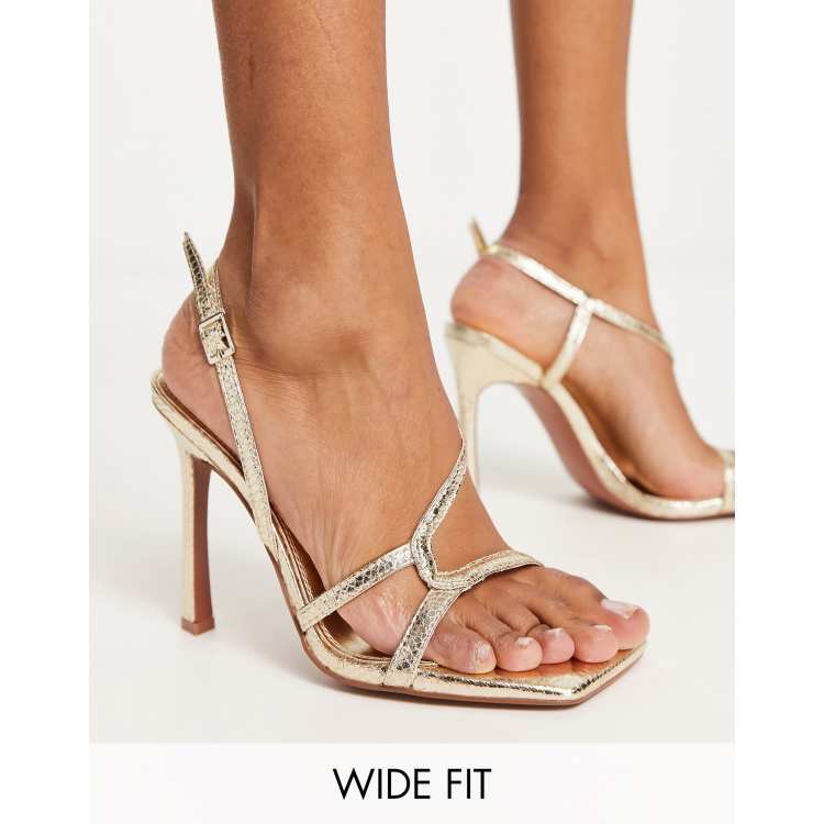 Asos gold hot sale high heels