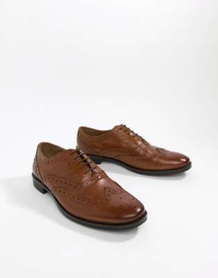 mens wide fit tan brogues