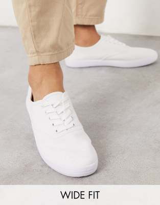 wide fit plimsolls