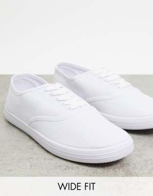 plimsolls wide fit