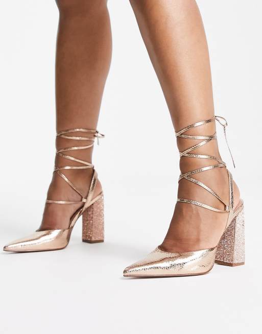 Rose gold best sale shoes asos