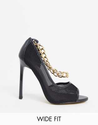 wide fit peep toe shoes