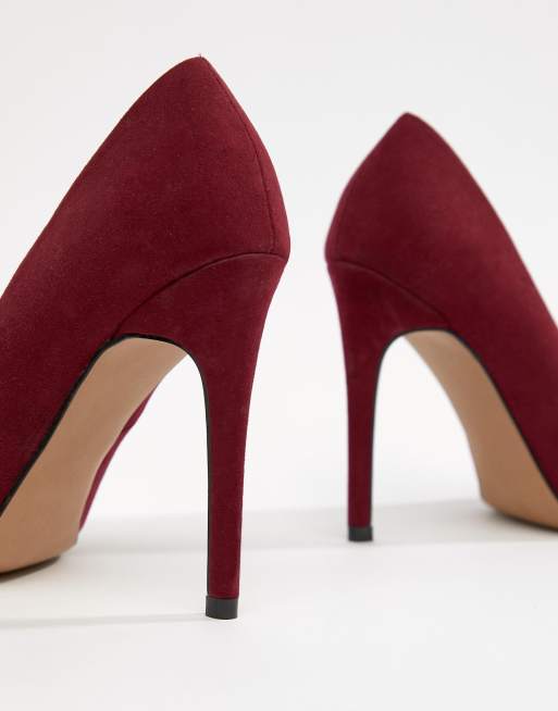 Wide fit cheap burgundy heels