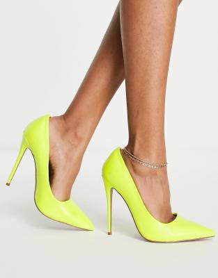 yellow court shoes wide fit