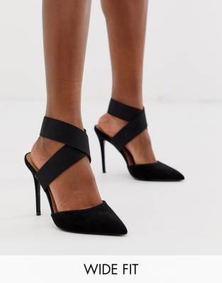 black heels for wide feet