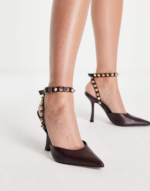 Asos design pixie pointed hot sale high heels with studs