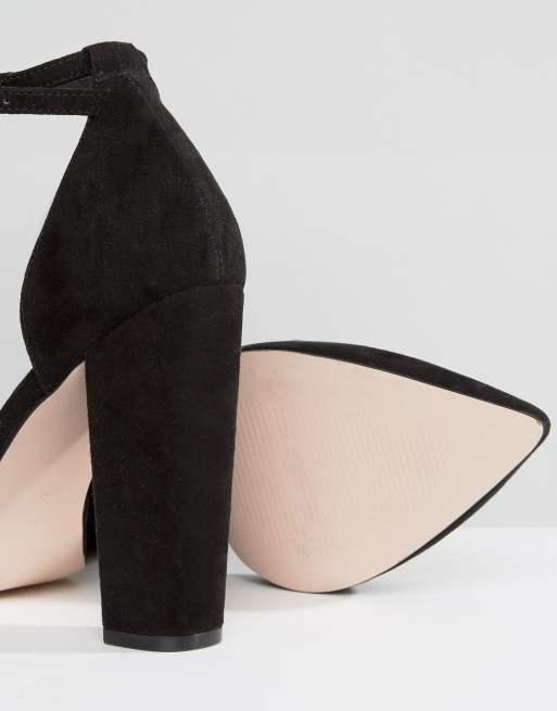 ASOS DESIGN Wide Fit Penalty pointed high heels