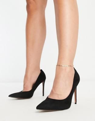 wide fit pointed court shoes