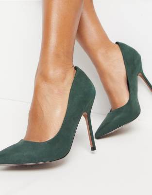 green wide fit shoes