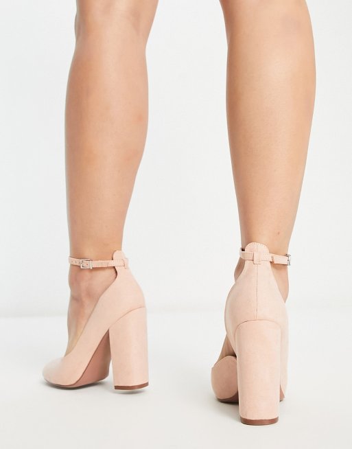 Nude block heels asos sale