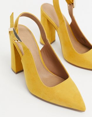 mustard wide fit shoes