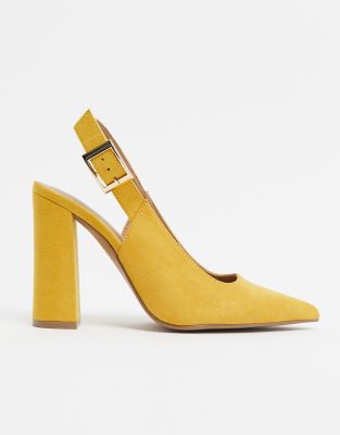 mustard shoes wide fit