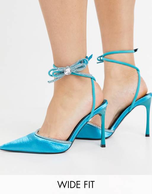 Asos blue hot sale heels