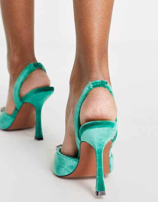 Green best sale heels asos