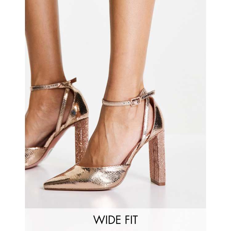 Asos rose gold clearance heels