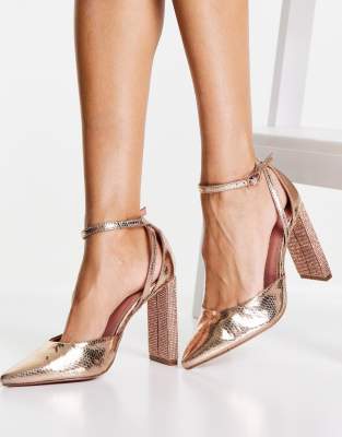 wide fit embellished heels