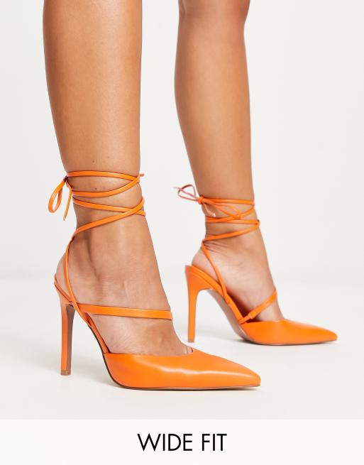 Orange wide fit on sale heels