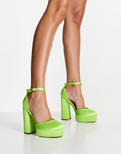 Asos lime green store shoes