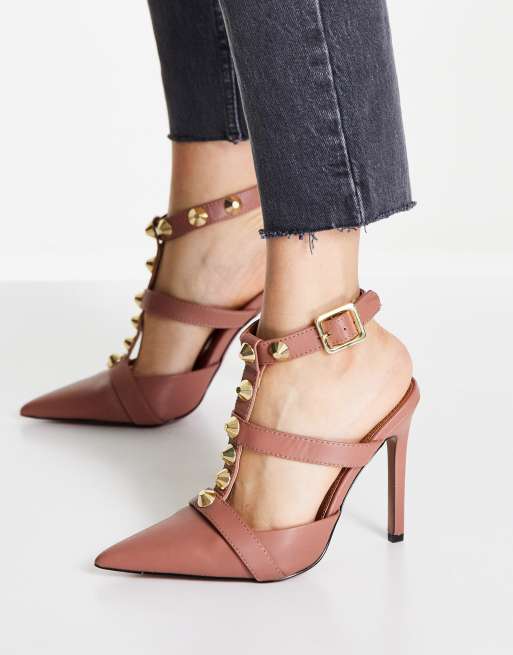 Designer best sale studded heels