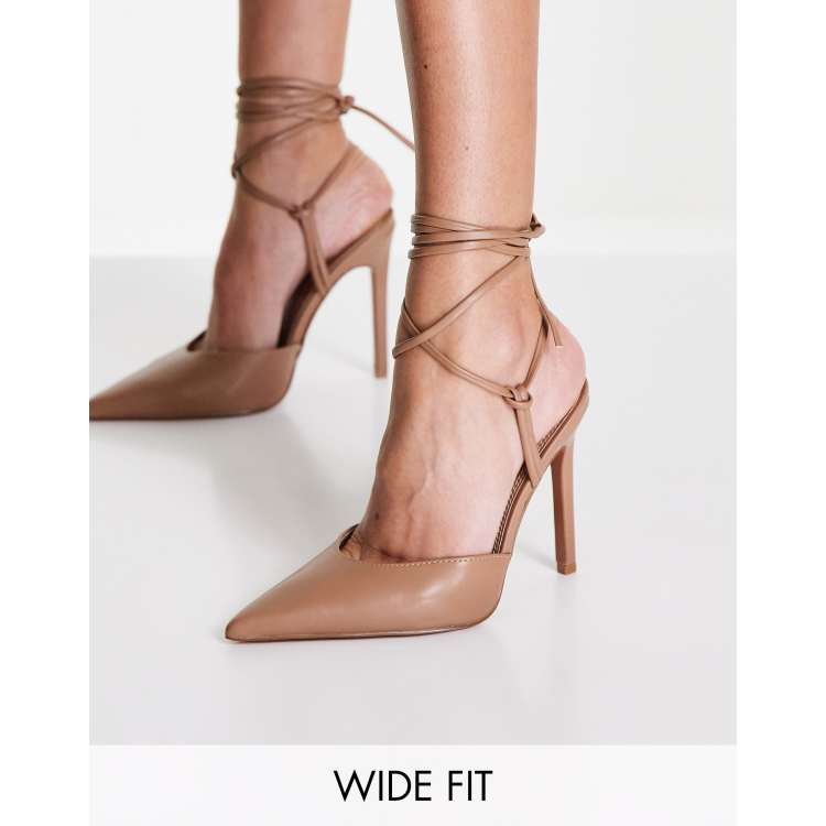 Asos tie 2025 up heels