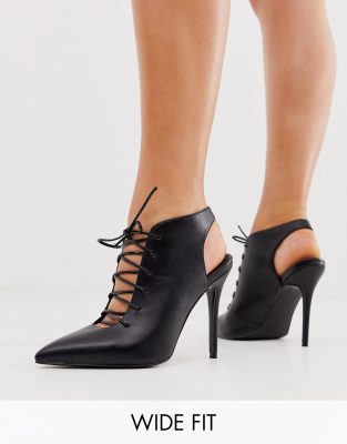 lace up heels wide fit