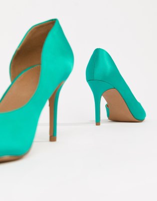 green wide fit shoes