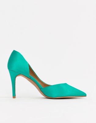 emerald green high heels