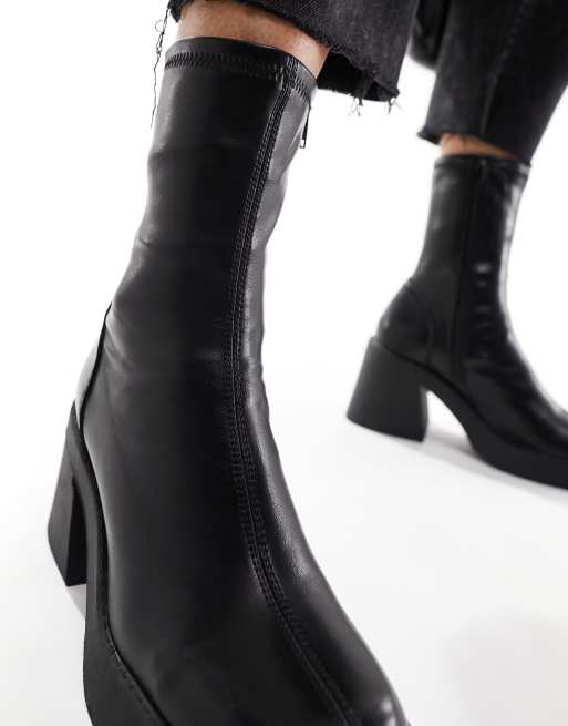 Black LV Booties  3 ANCHORS BOUTIQUE