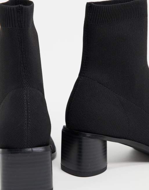 ASOS DESIGN Wide Fit – Radley – Schwarze Strickstiefel mit Absatz, 3 von 4