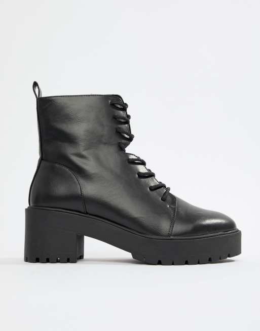 Asos design raider 2025 chunky lace up boots