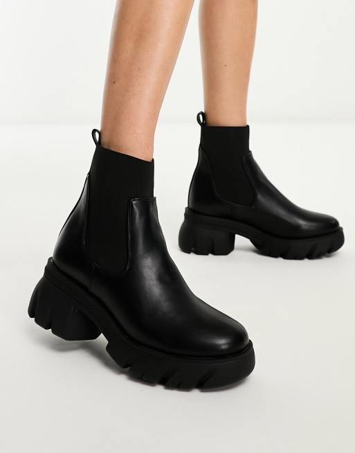 Asos design revival chunky chelsea cheap boots