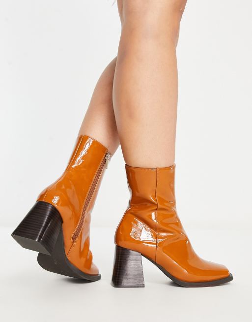 Patent boots hot sale asos