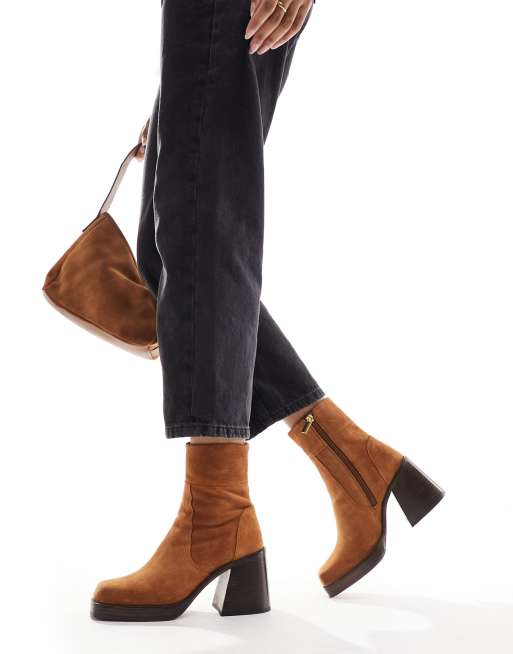 Asos tan boots sale