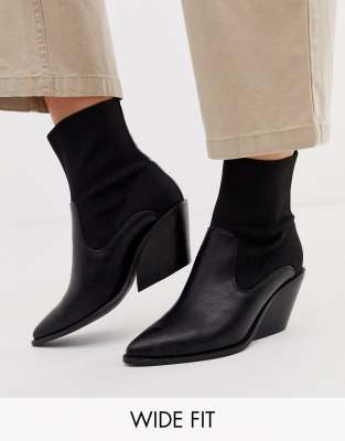 black sock boots asos