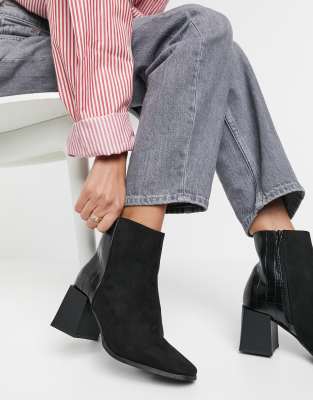 black ankle boots asos