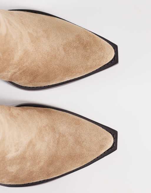 ASOS DESIGN Wide Fit – Remone – Szarobrązowe kowbojki na obcasie, 2 z 4