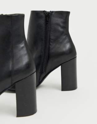 asos black heeled boots
