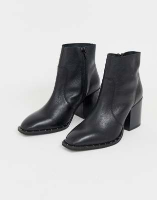 asos black heeled boots