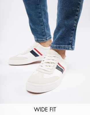 white striped trainers
