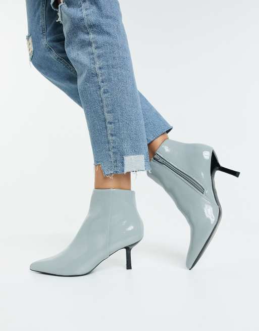 ASOS DESIGN Wide Fit Reunite Bottines bout pointu et talon original Bleu