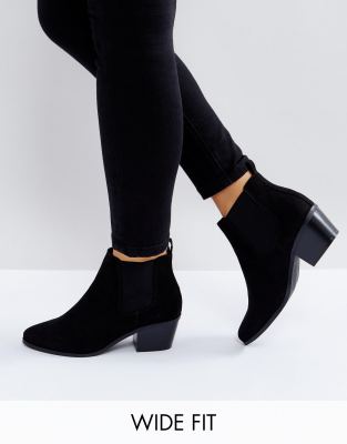 wide ankle chelsea boots