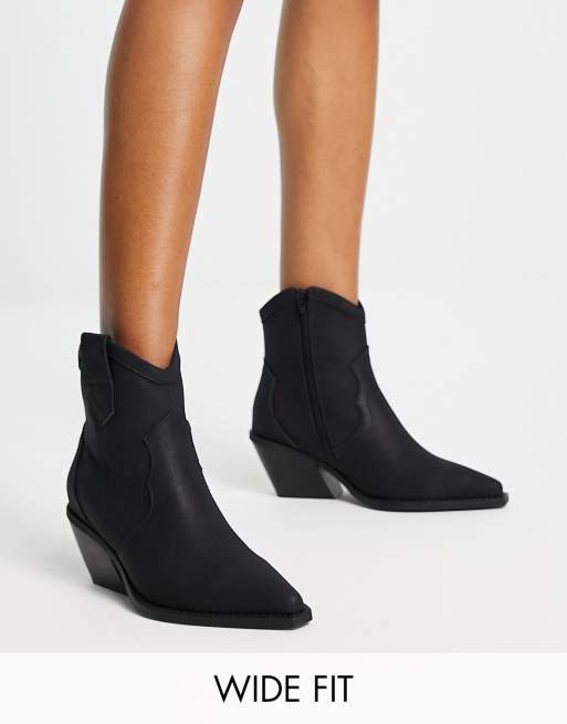 Wide fit store ankle boots next