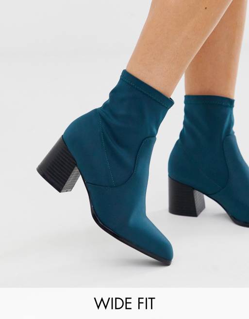 Teal on sale sock boots