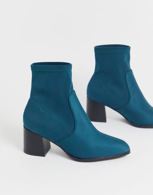 Teal on sale sock boots