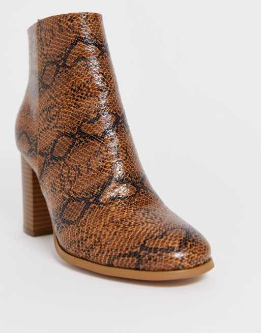 Bottines cheap serpent camaieu