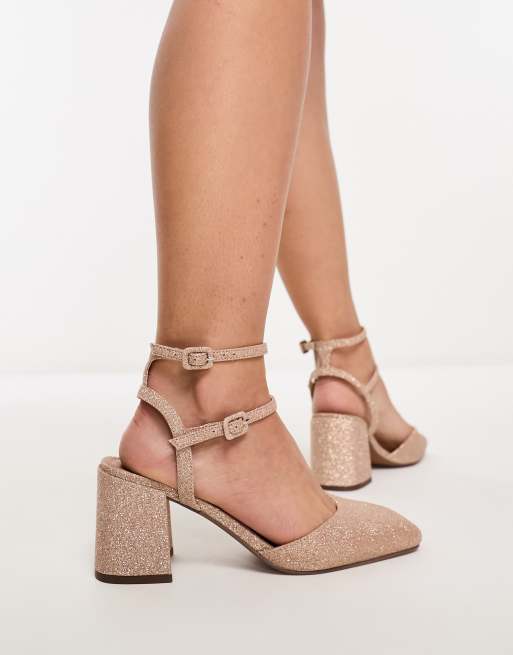 Asos wide store fit block heels