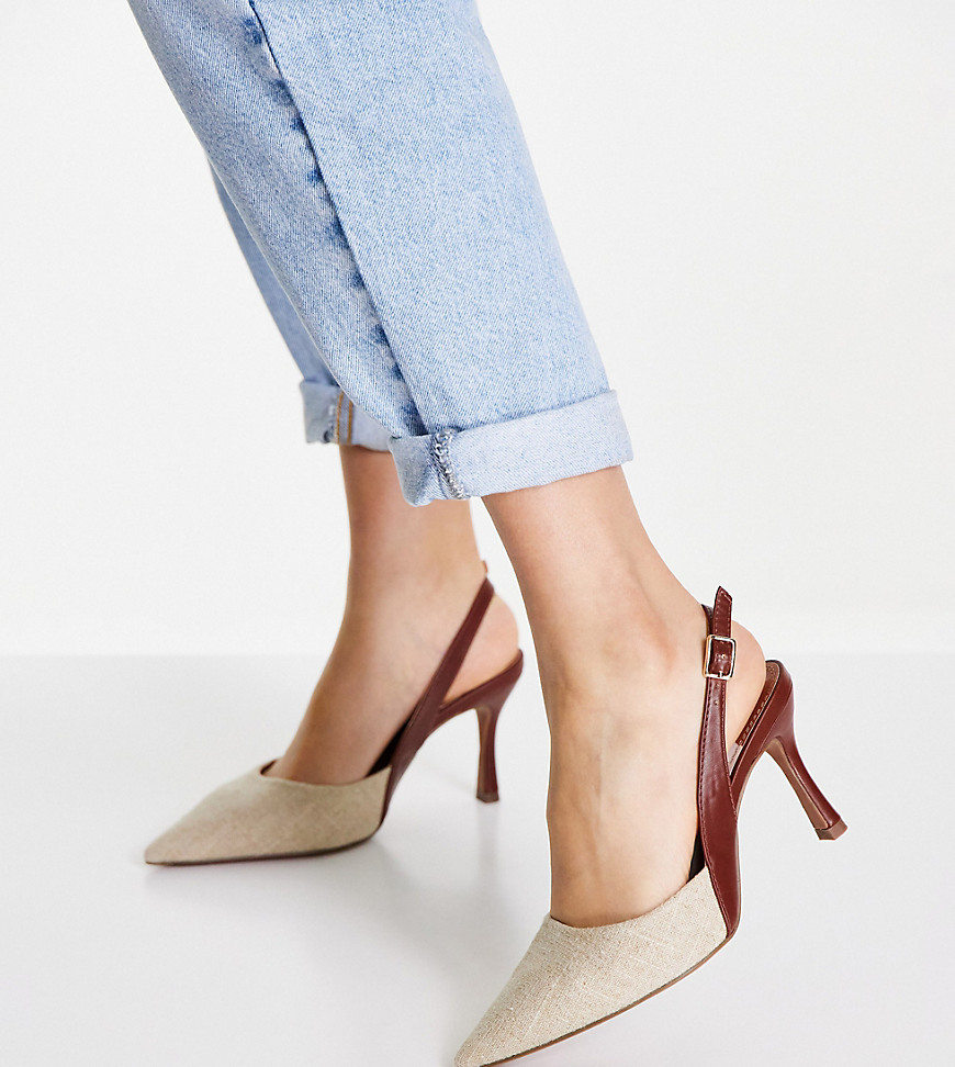 Customer Favorite ASOS DESIGN Wide Fit Samber slingback stiletto heels ...