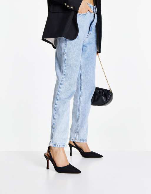 ASOS DESIGN – Wide Fit – Samber – Svarta stilettklackar med hälrem, 2 av 4